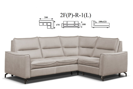 Cristal narożnik 1(P)-R-2F(L) / 2F(P)-R-1(L)