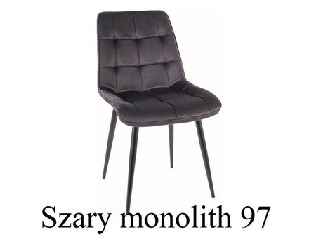 Chic monolith krzesło stelaż czarny