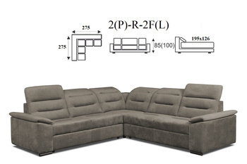 Exclusive narożnik 2(P)-R-2F(L) / 2F(P)-R-2(L)