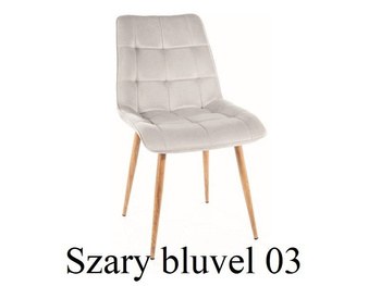Chic krzesło stelaż dąb