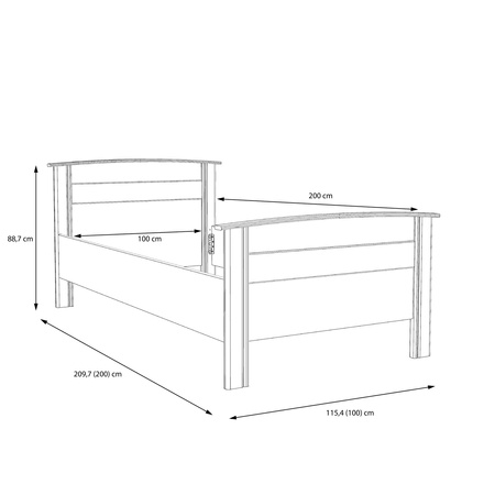 Gloria GLRL10 łóżko
