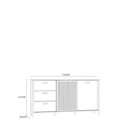 Jytana JTNK233R komoda z lamelami