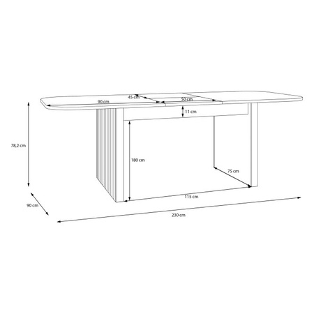 FORMSWIFT TBLT7128-D108 stół rozkładany