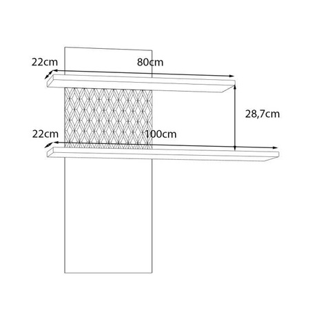 Aksana AKNB01 półka