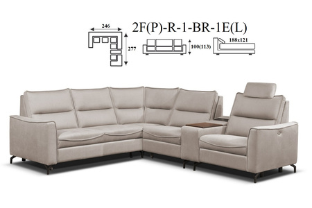 Cristal narożnik 1E(P)-BR-1-R-2F(L) / 2F(P)-R-1-BR-1E(L)