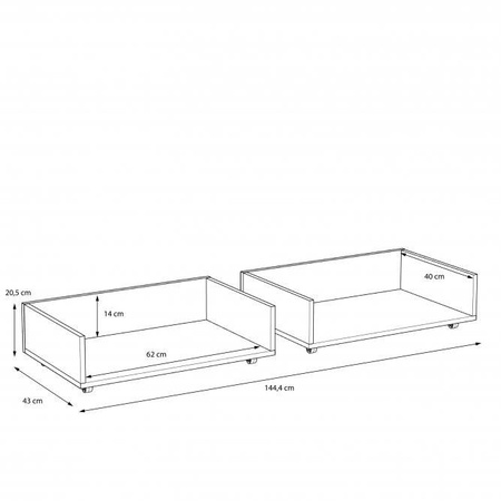 ARKINA LBLL01 SZUFLADA ŁÓŻKA