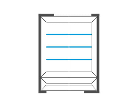 Corino witryna szkło 2DS2SZ