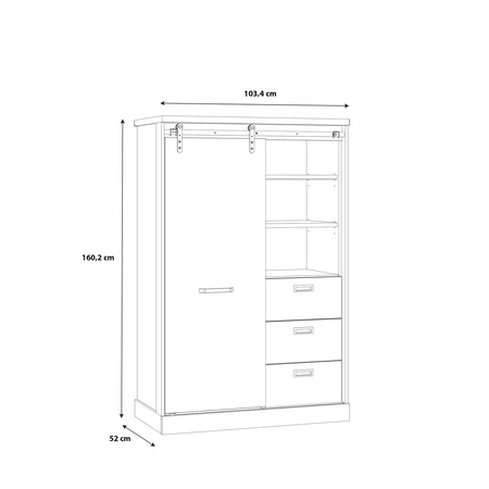 Kaszimiro KZMR621 regał