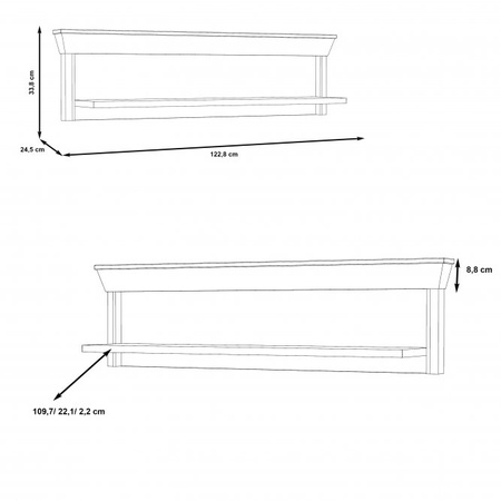 KASHMIR PÓŁKA KSMB01