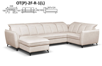 ROMANTICA NAROŻNIK OT(P)-2F-R-1(L) / 1(P)-R-2F-OT(L)