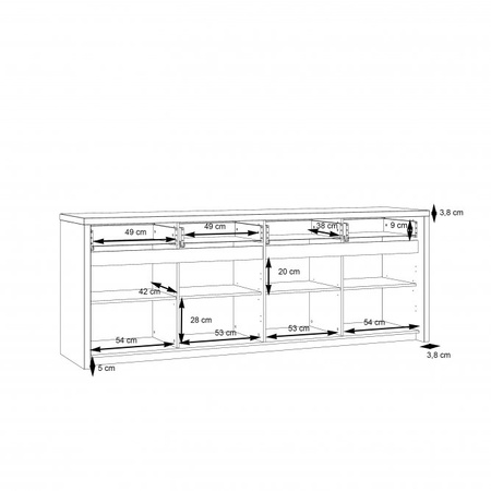 SAINT TROPEZ KOMODA STZK241B