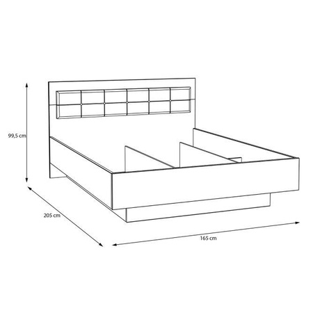Baderna BDNL1162 łóżko 160