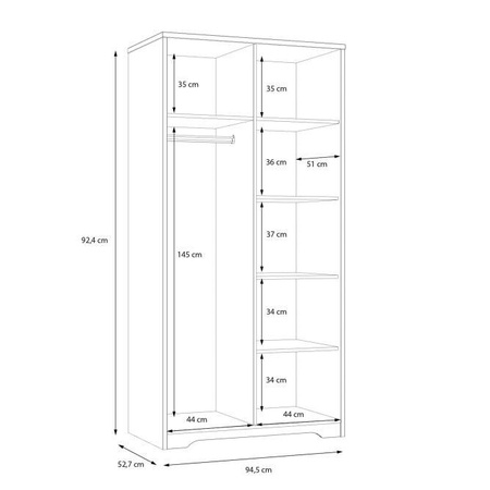 Joadakis JDKS821 szafa ubraniowa