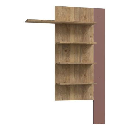 BREATHTAKER BBTHB01-Q193 półka pionowa 130cm Terakota/Dąb Mauvella