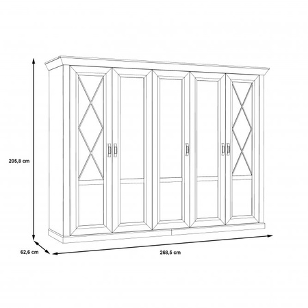 KASHMIR SZAFA KSMS 85
