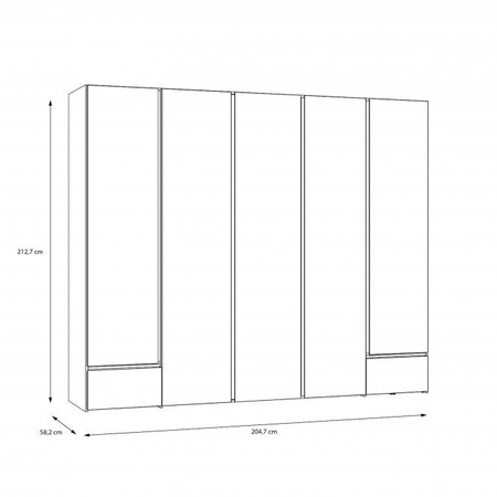 Lenybelardo LNBS5511B szafa ubraniowa