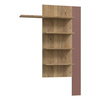 BREATHTAKER BBTHB01-Q193 półka pionowa 130cm Terakota/Dąb Mauvella
