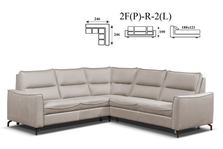 Cristal narożnik 2(P)-R-2F(L) / 2F(P)-R-2(L)