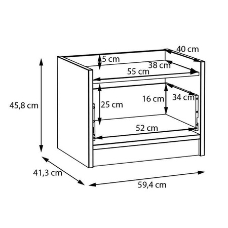 Baderna WQNK014 szafka nocna