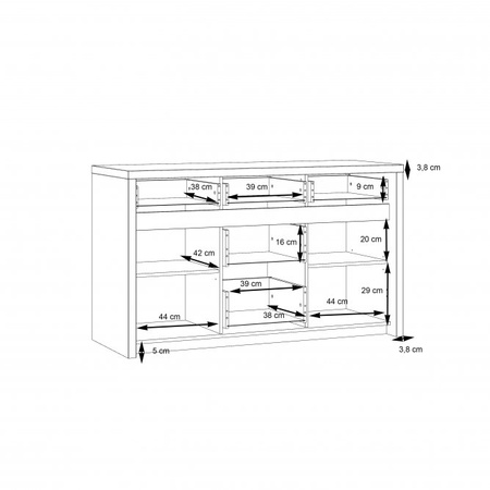 SAINT TROPEZ KOMODA STZK231B