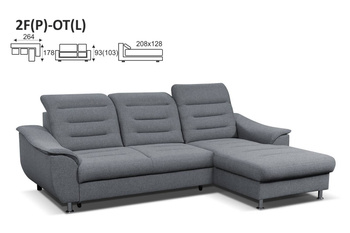 BELLAGIO NAROŻNIK 2F(P)-OT(L) / OT(P)-2F(L)