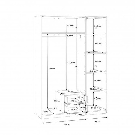 CADIXO SZAFA CDXS83S