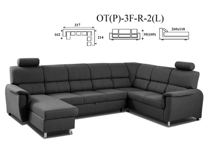 Duo ever narożnik 2(P)-R-3F-OT(L) / OT(P)-3F-R-2(L)