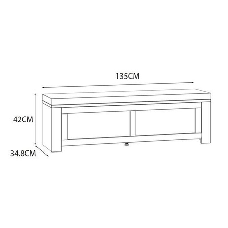 Chisbury BHLD011 ławeczka tapicerowana
