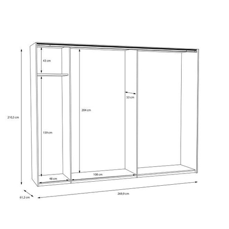 Tuluza szafa TUZS12411