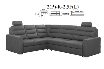 Broadway narożnik 2(P)-R-2,5F(L) / 2,5F(P)-R-2(L)