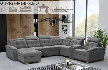 COMFORTO NAROŻNIK OT(P)-2F-R-1-BR-1E(L) / 1E(P)-BR-1-R-2F-OT(L)