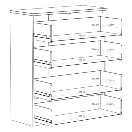EDWAL EDWK312 komoda