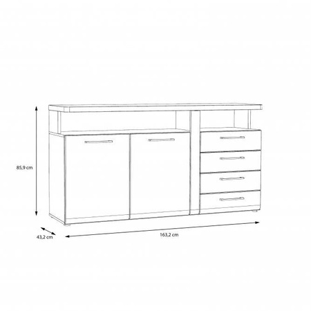 Tuluza komoda TUZK231B