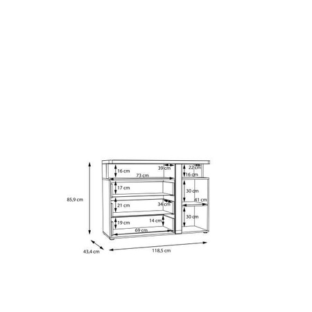 Tuluza komoda TUZK222B