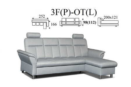 Toronto narożnik OT(P)-3F(L) / 3F(P)-OT(L)