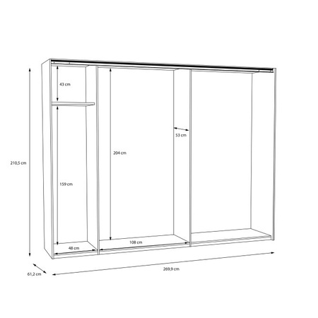 SAPPORO SZAFA SPRS12412