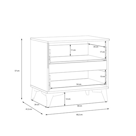 Kenyatta KTQK111 stolik nocny