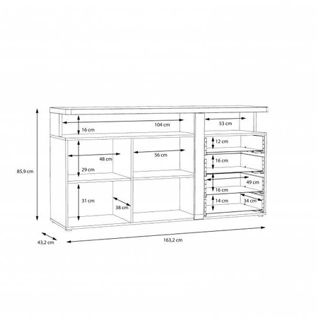 Tuluza komoda TUZK231B