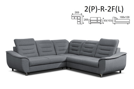 BELLAGIO NAROŻNIK 2F(P)-R-2(L) / 2(P)-R-2F(L)