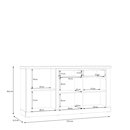 Duro ciemne DURK231 komoda