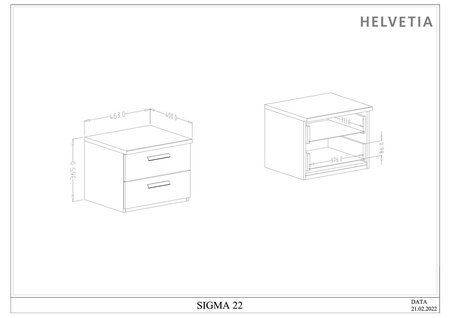 SIGMA TYP 22 STOLIK NOCNY