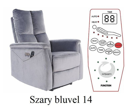 Neptun fotel relaks elektryczny z funkcją masażu