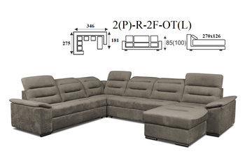 Exclusive narożnik 2(P)-R-2F-OT(L) / OT(P)-2F-R-2(L)