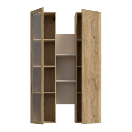 BREATHTAKER BTHVH331-M845 witryna wisząca 85cm Dąb Mauvella/Piaskowy