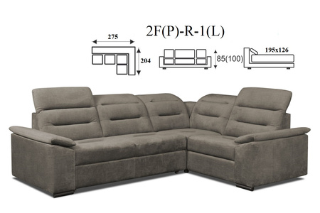 Exclusive narożnik 1(P)-R-2F(L) / 2F(P)-R-1(L)