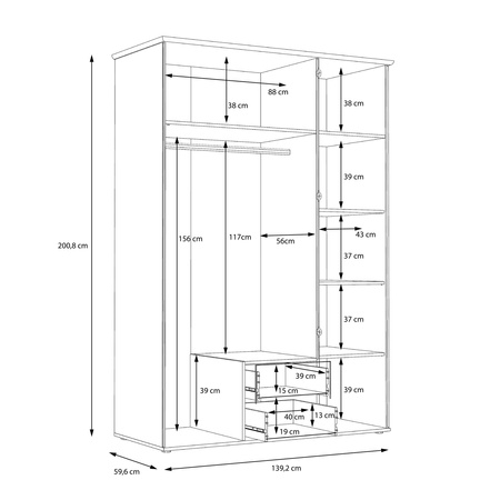 Gloria GLRS83S szafa
