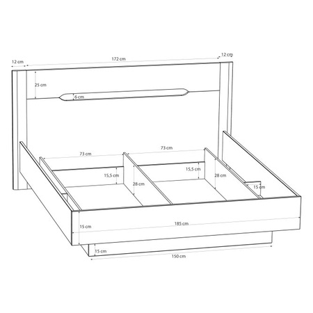 EDWAL EDWL1183 łóżko