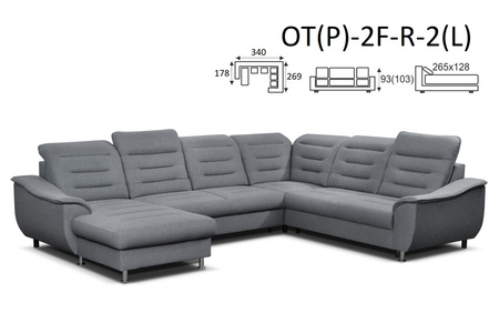 BELLAGIO NAROŻNIK 2(P)-R-2F-OT(L) / OT(P)-2F-R-2(L)