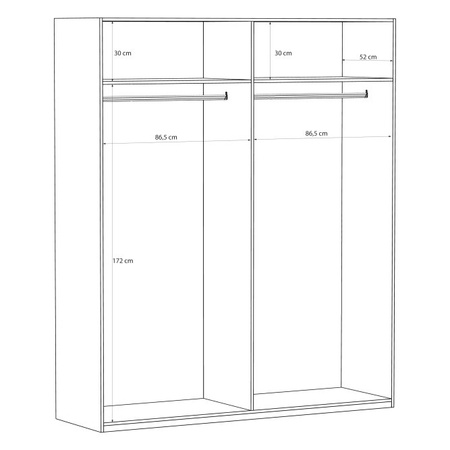 EDWAL EDWS943 szafa ubraniowa