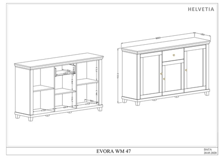EVORA TYP 47 WM-KOMODA 3D1S